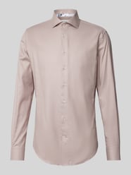 Slim Fit Business-Hemd mit Kentkragen Modell 'Cutaway' von Profuomo Pink - 9