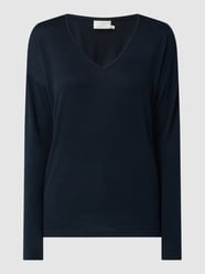 Pullover met stretch, model 'Kasiane' van Kaffe Blauw - 33