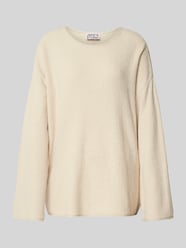Oversized Strickpullover mit Strukturmuster von JAKE*S STUDIO WOMAN Beige - 44
