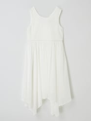 Kleid aus floraler Spitze und Chiffon von Happy Girls Weiß - 3