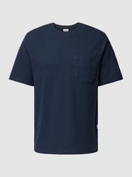 T-Shirt mit aufgesetzter Brusttasche Modell 'LOOSESAUL' von SELECTED HOMME Blau - 26