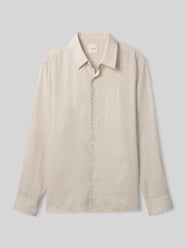 regular fit vrijetijdsoverhemd van linnenmix van CK Calvin Klein Beige - 6
