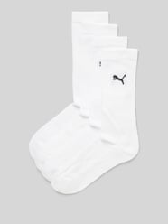 Socken mit Label-Stitching  im 4er-Pack von Puma Weiß - 24