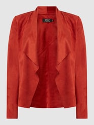Jack in leerlook, model 'Fleur' van Only Rood - 5