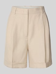 Korte regular fit chino met vaste omslag van Tommy Hilfiger Beige - 40