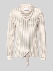 Bluzka z wiązaniem pod szyją o kroju slim fit z wiskozy od COMMA - 26
