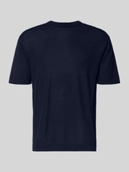 T-shirt z prążkowanym okrągłym dekoltem od Cruna - 3