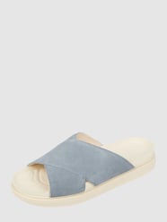 Pantolette aus Veloursleder Modell 'Erin' von Vagabond Blau - 12