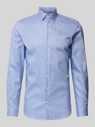 Slim Fit Business-Hemd mit Kentkragen von Jake*s Blau - 46