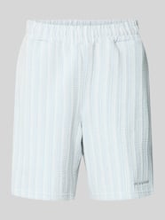 Straight Fit Shorts mit Strukturmuster Modell 'Forno' von PEGADOR - 18