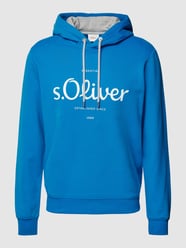 Hoodie mit Label-Print von s.Oliver RED LABEL Blau - 25