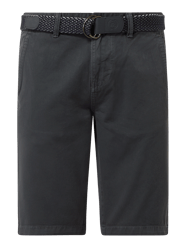 Regular Fit Chino-Shorts aus Baumwolle Modell 'Craig' von Lerros Grau - 12