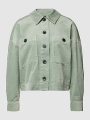 Overhemdjack in ribcordlook, model 'Haike' van Opus Groen - 14