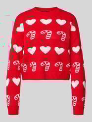 Regular fit kersttrui met ronde hals, model 'CANDYHEARTS' van Vero Moda - 14