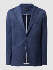 Slim Fit 2-Knopf-Sakko mit Baumwoll-Anteil Modell 'Kristo' von DIGEL Blau / Türkis - 45