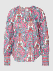 Bluse mit Allover-Muster Modell 'Paisley' von Emily Van den Bergh Pink - 35