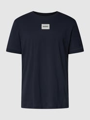 T-Shirt mit Logo-Stitching Modell 'Diragolino' von HUGO Blau / Türkis - 37