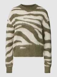Strickpullover mit Streifenmuster von Soaked in Luxury Grün - 40