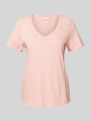 T-Shirt mit V-Ausschnitt von s.Oliver RED LABEL Rosa - 31