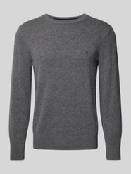 Regular Fit Strickpullover aus softem Bauwolle-Schurwolle-Mix von Marc O'Polo Grau - 1