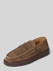 Loafersy z naturalnej skóry w imitacji weluru od La Martina - 43