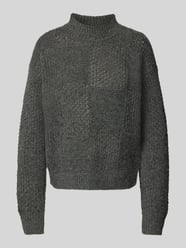 Regular Fit Strickpullover mit Stehkragen Modell 'MOON' von Vero Moda Grau - 16