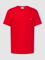 T-Shirt mit Logo-Stitching Modell 'Supima' von Lacoste Rot - 2
