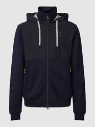 Sweatjack met ritszakken, model 'Tasman' van FIRE + ICE Blauw / turquoise - 42