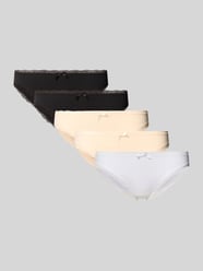 Slim Fit Slip aus Baumwoll-Mix im 5er-Pack von DORINA Beige - 3
