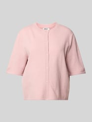 Kurtka z dzianiny o kroju regular fit z rękawem o dł. 1/2 model ‘TILDA’ od Only Fuksjowy - 21
