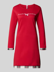 Straight Fit Nachthemd mit Statement-Stitching Modell 'Kuschel-Momente' von LOUIS & LOUISA - 1