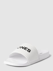 Slides mit Logo-Print Modell 'LARRY' von Jack & Jones Weiß - 17
