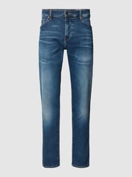 Regular Fit Jeans mit Label-Detail Modell "Re.Maine" von BOSS Orange Blau - 42