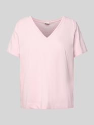 Regular fit T-shirt van puur katoen van s.Oliver RED LABEL Fuchsia - 20