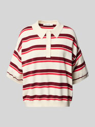 Relaxed Fit Poloshirt aus Viskose-Mix Modell 'Taia' von Gestuz - 3