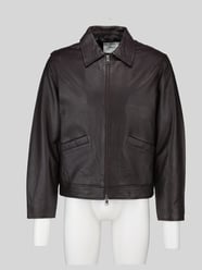 Lederjacke aus Lammnappa mit Umlegekragen von Selected - 17