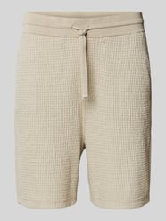 Straight Leg Shorts mit Tunnelzug Modell 'Amoffle' von BOSS Orange Beige - 17