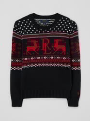 Pullover aus Baumwolle  von Polo Ralph Lauren Teens Grau / Schwarz - 40