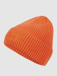 Beanie mit Label-Stitching von CK Calvin Klein Orange - 16