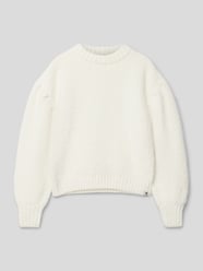 Strickpullover mit Rundhalsausschnitt von Garcia Weiß - 30