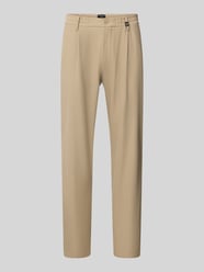 Regular Fit Bundfaltenhose mit Bügelfalten Modell 'Lui' von Strellson Beige - 21