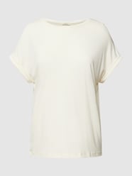 T-shirt z przeszytymi brzegami rękawów od Huber Bodywear Biały - 48