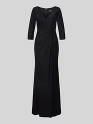 Abendkleid mit V-Ausschnitt von unique - 20