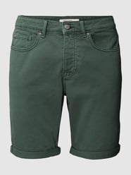 Korte jeans met labeldetail, model 'CLRD DNM SHORTS' van REVIEW Groen - 32