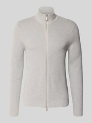 Regular fit gebreid jack van puur katoen, model 'DANE' van SELECTED HOMME - 2