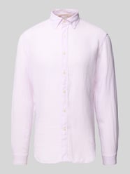Regular Fit Business-Hemd mit Kentkragen Modell 'ROMA' von FIL NOIR Pink - 29