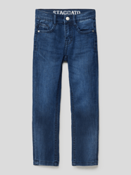 Slim Fit Jeans im 5-Pocket-Design von Staccato Blau - 36