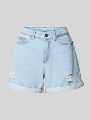 Szorty jeansowe z przetarciami model ‘SMILEY’ od Noisy May - 41
