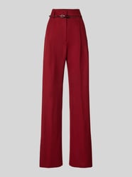 Bootcut Fit Stoffhose aus reiner Schurwolle Modell 'ZAC' von Max Mara Studio Bordeaux - 2