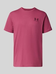 T-shirt met labelprint van Under Armour Bordeaux - 18